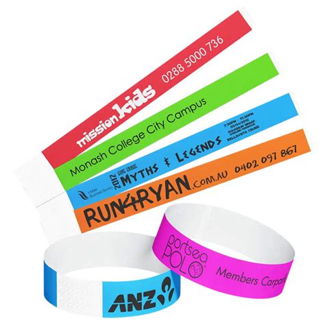 custom tyvek paper nfc wristbands|printable Tyvek wristband.